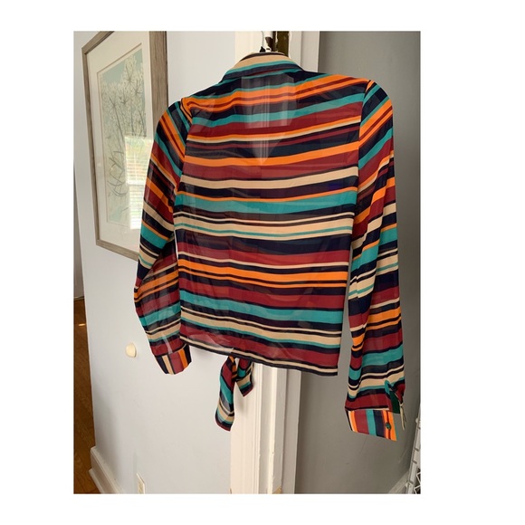 Multi color 3/4 sleeve top - Picture 2 of 2